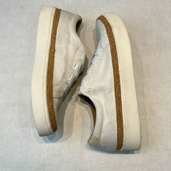 Spenco Women’s Hermosa Cream Slip On Canvas Tennis Shoes Sz 9.5 Lace Up - Picture 6 of 8